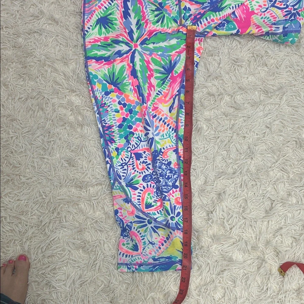 Lilly Pulitzer Pink Multi Floral Rochelle weekender Leggings Set - Picture 14 of 16